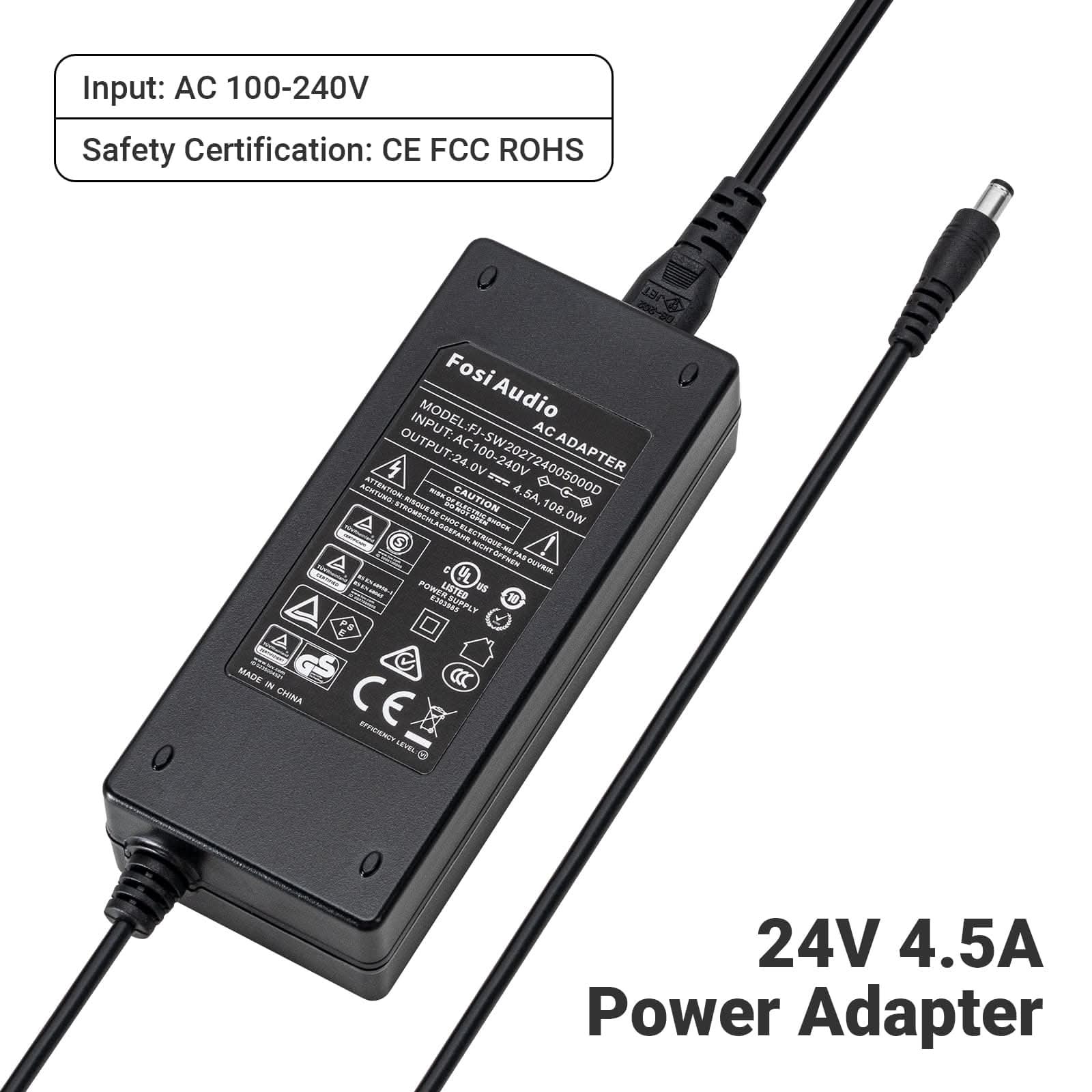 Fosi Audio 16V 1A & 24V 4.5A Power supply - Image 4