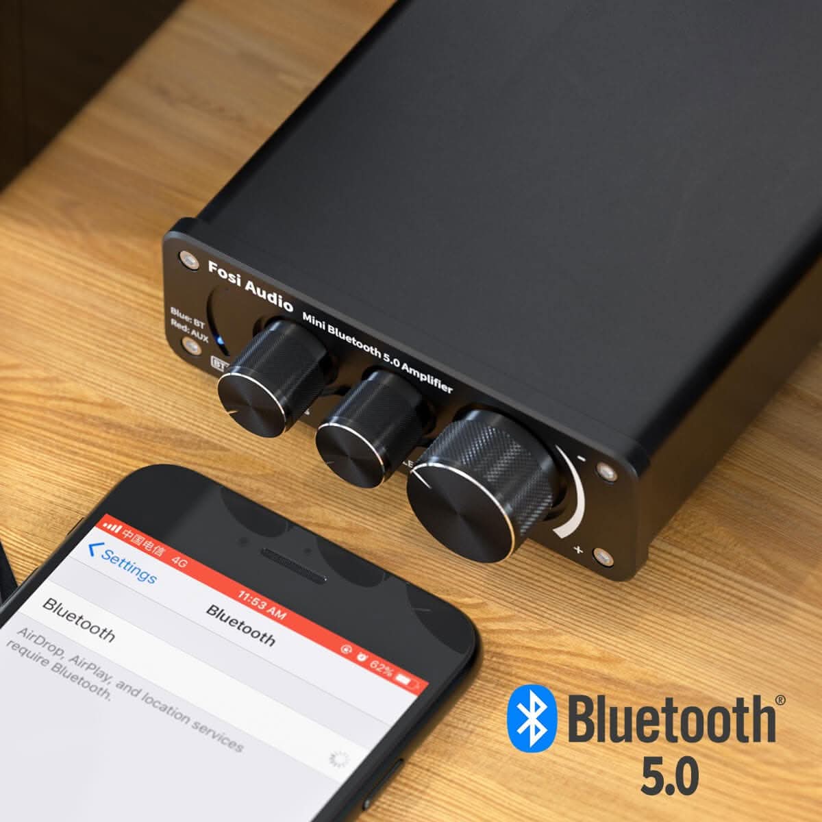 Fosi Audio BT10A Bluetooth Amplifier - Image 4