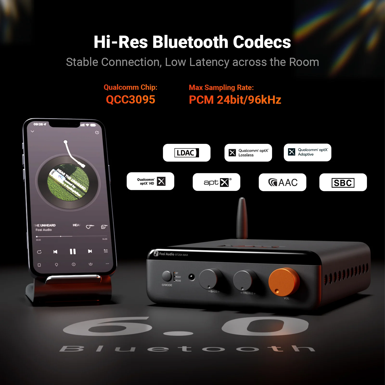 Fosi Audio BT20A MAX Bluetooth Stereo Power Amp - Image 5