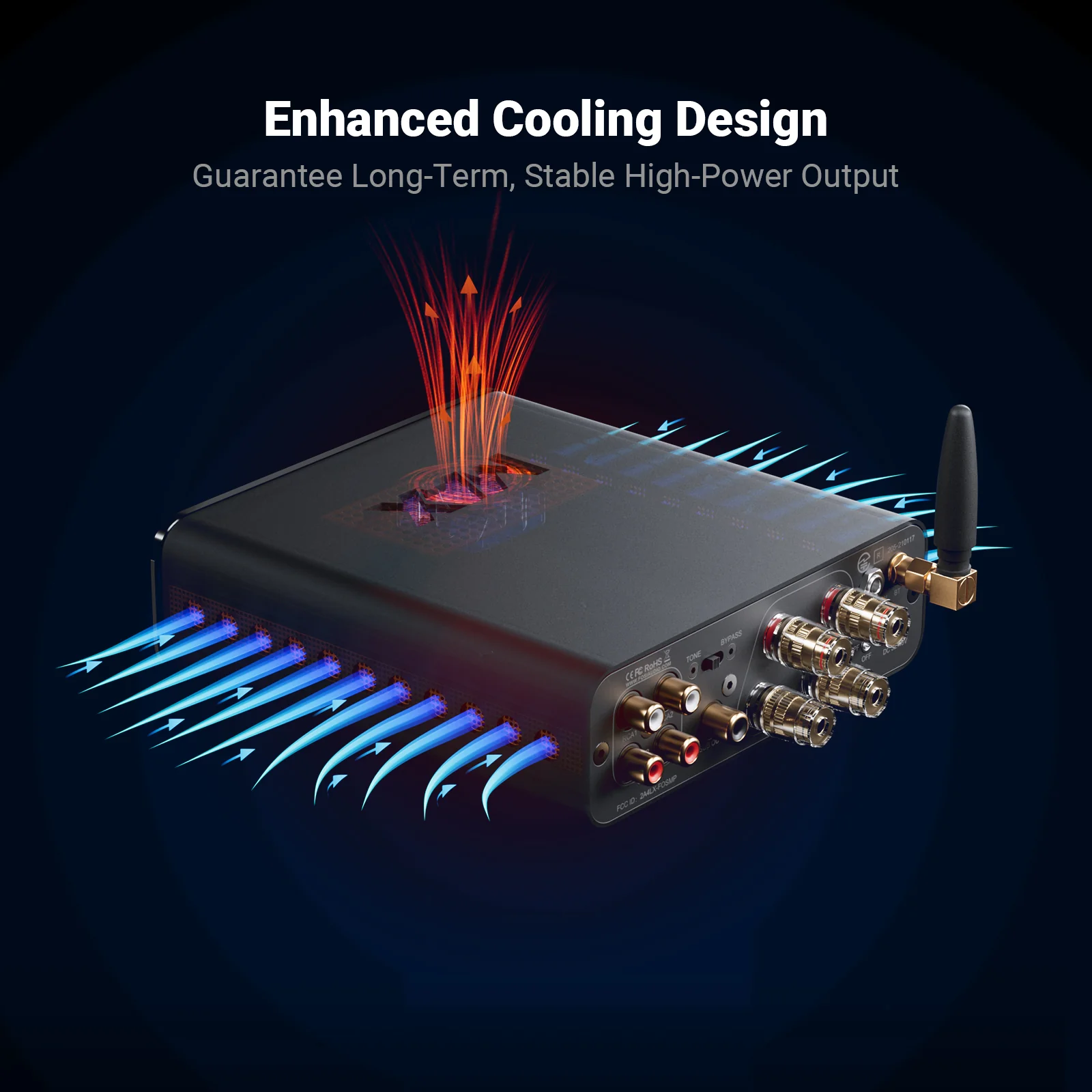 Fosi Audio BT20A MAX Bluetooth Stereo Power Amp - Image 6