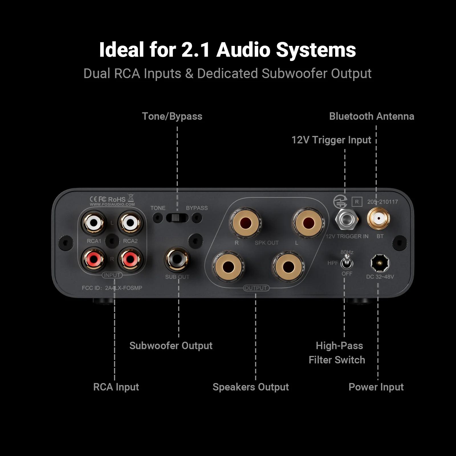 Fosi Audio BT20A MAX Bluetooth Stereo Power Amp - Image 8