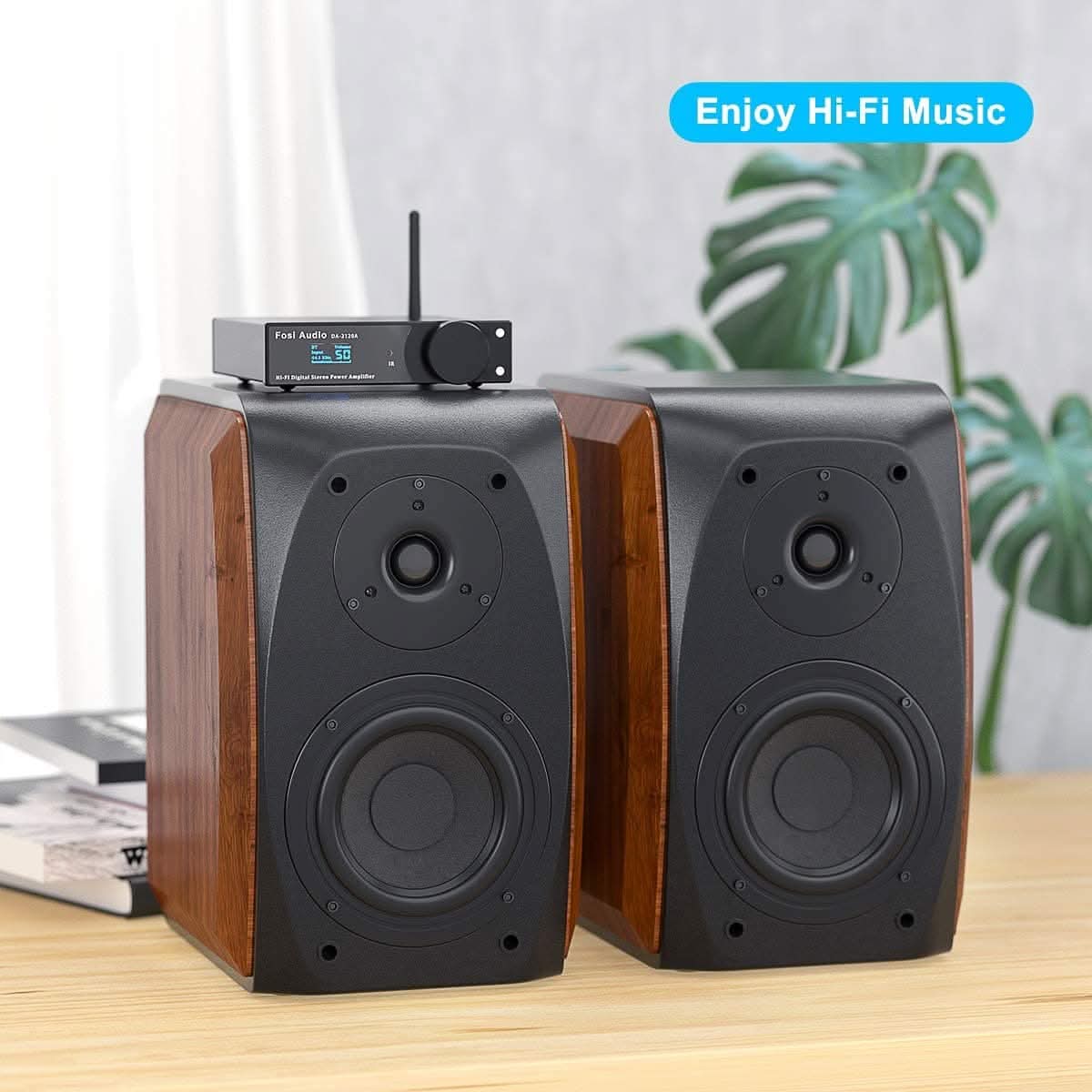 Fosi Audio DK560-N Bookshelf Speakers - Image 3