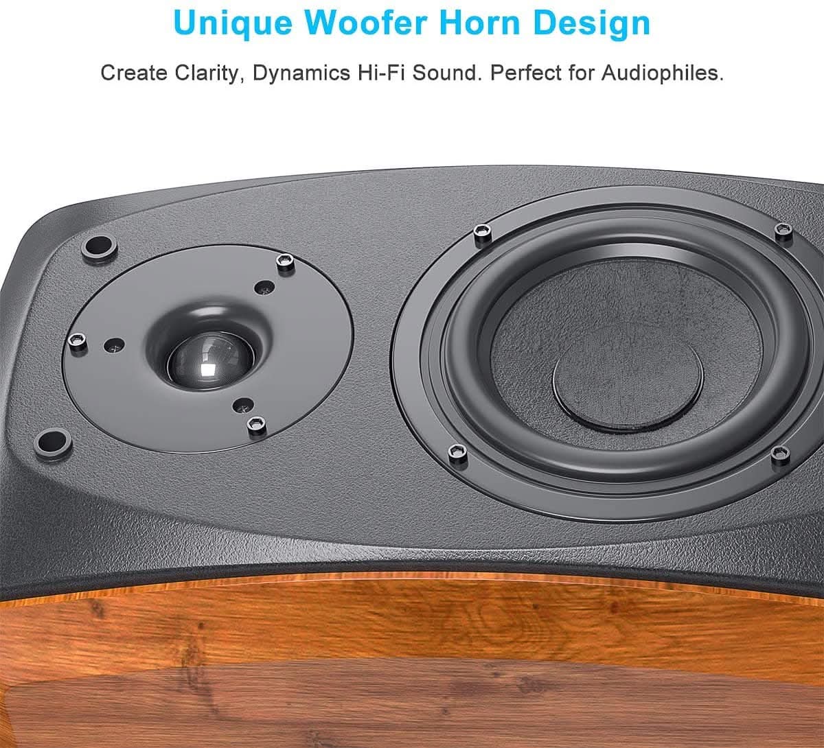 Fosi Audio DK560-N Bookshelf Speakers - Image 4