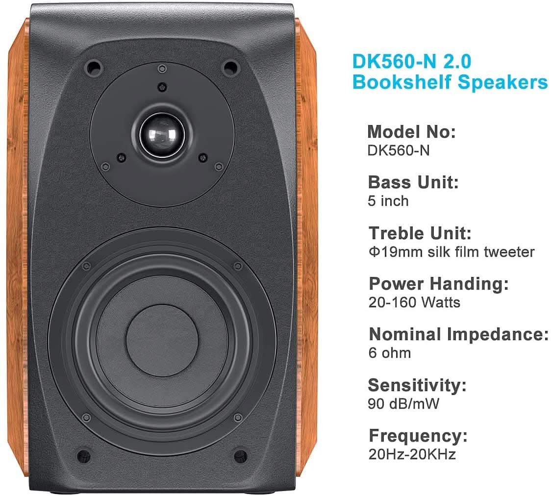 Fosi Audio DK560-N Bookshelf Speakers - Image 7