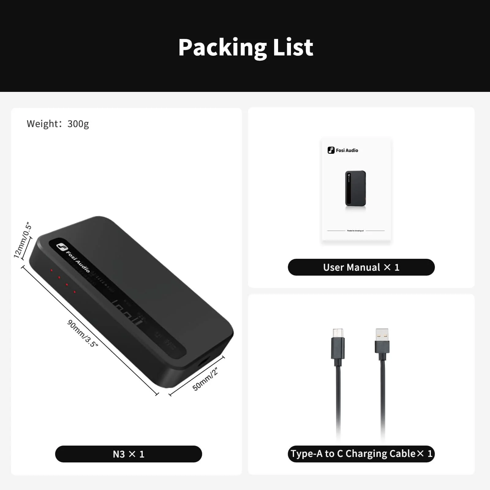 Fosi Audio N3 Portable Bluetooth Headphone Amplifier - Image 8