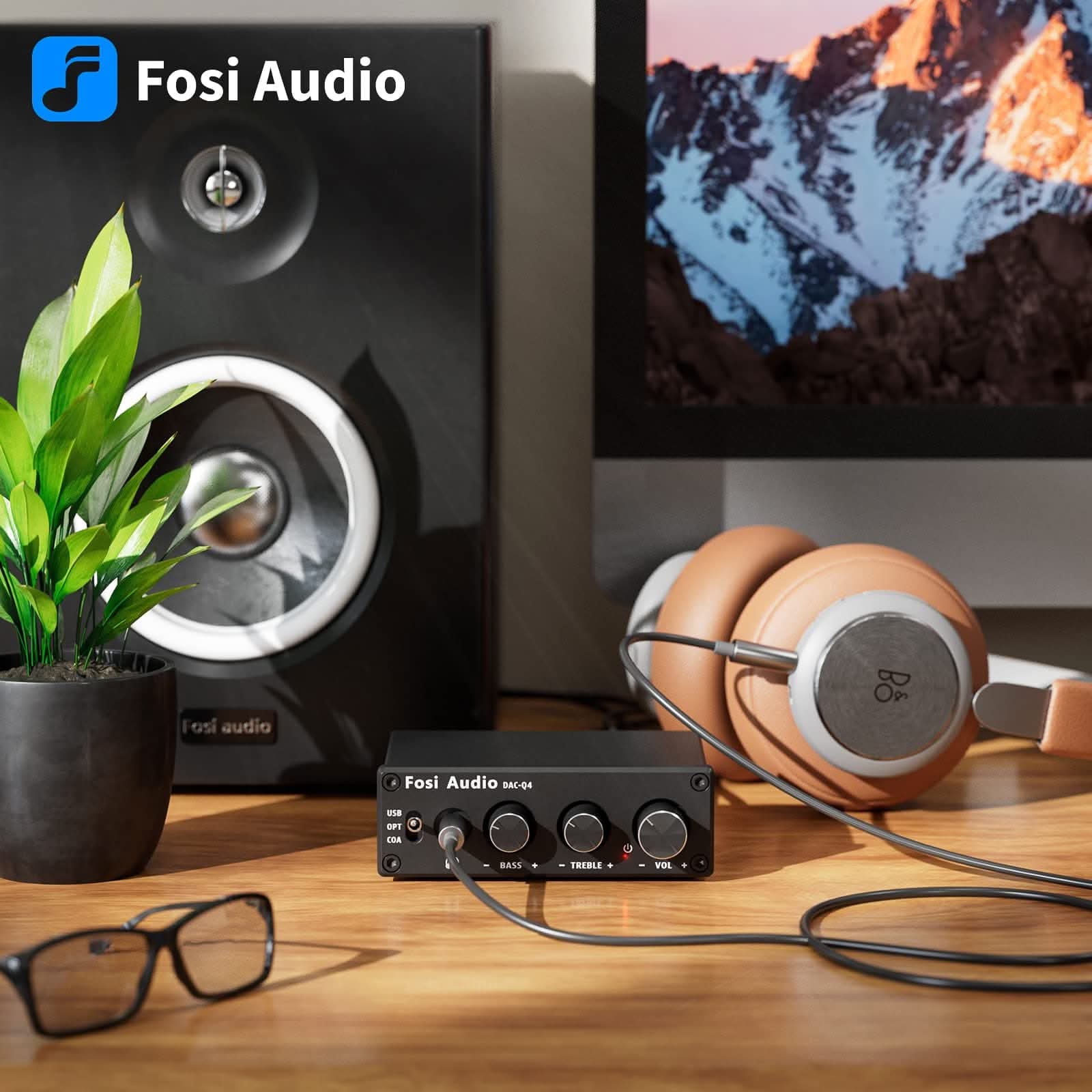 Fosi Audio Q4 Desktop DAC Headphone Amplifier - Image 4