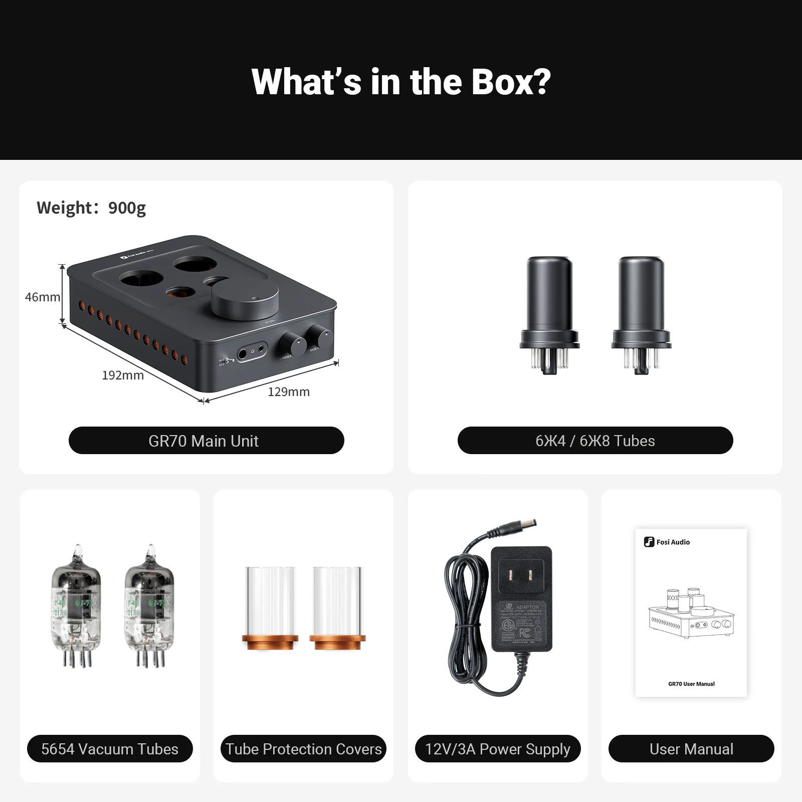 Fosi Audio GR70 Tube Headphone Amp - Image 9