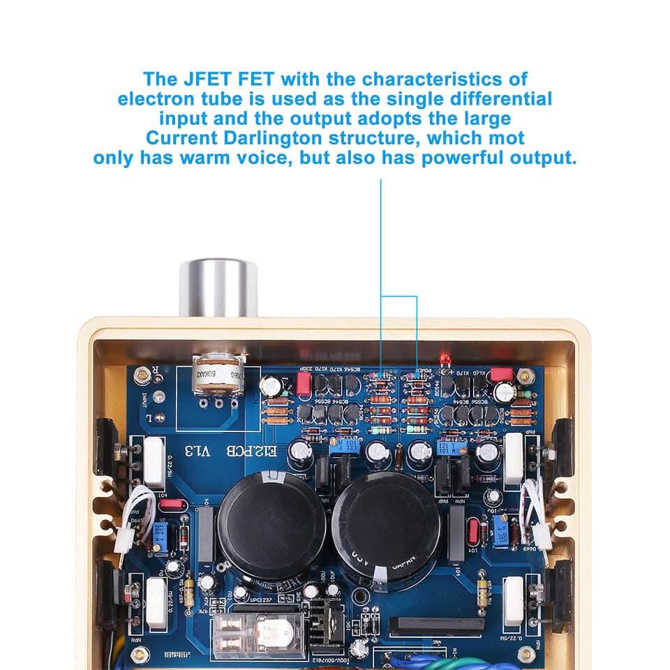 Fosi Audio HD-A1 Hi-Fi Home Class AB Power Amplifier - Image 7