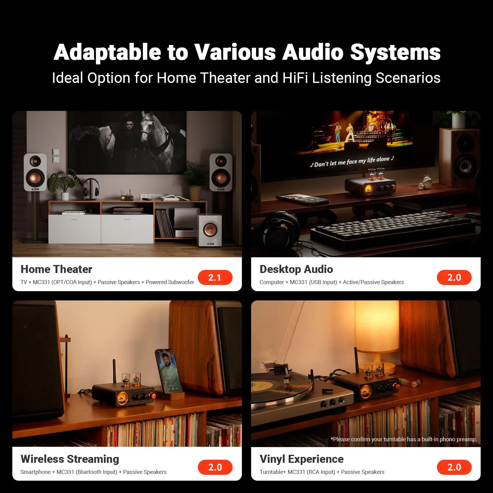 Fosi Audio MC331 Tube Integrated Bluetooth Amp - Image 5