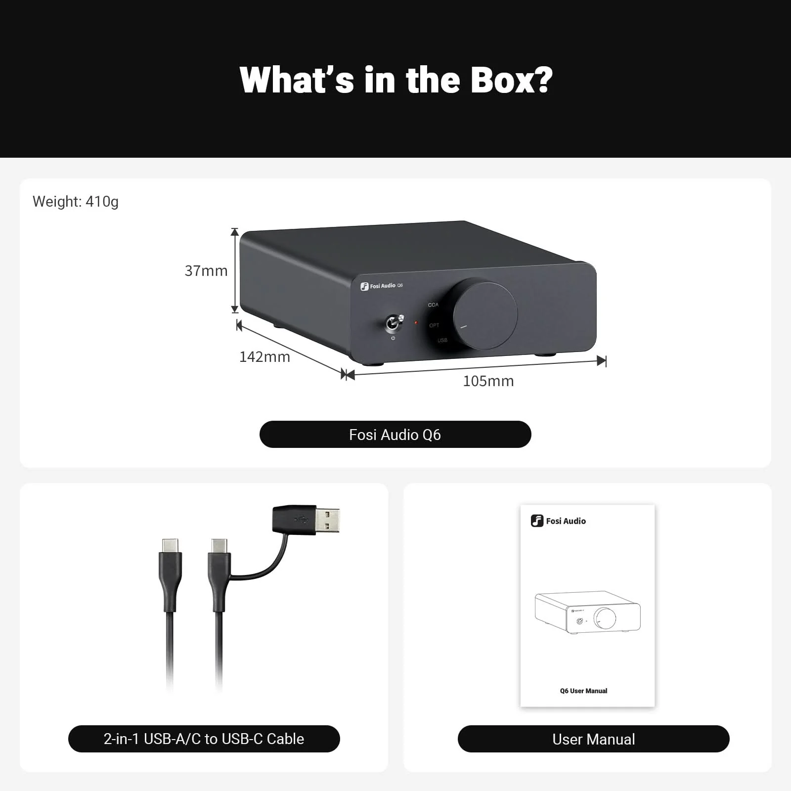Fosi Audio Q6 Desktop DAC - Image 8