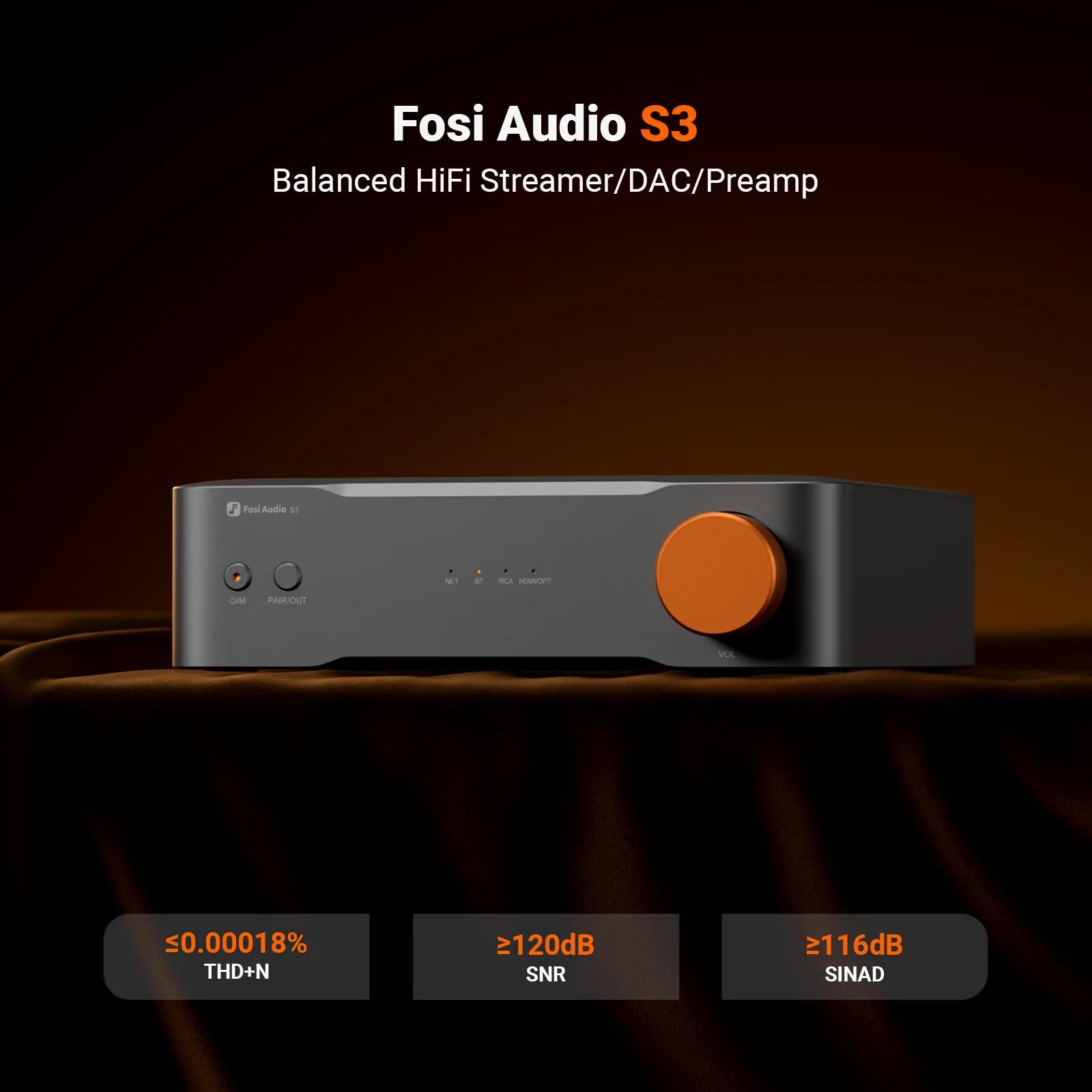 Fosi Audio S3 Balanced HiFi Streamer - Image 3