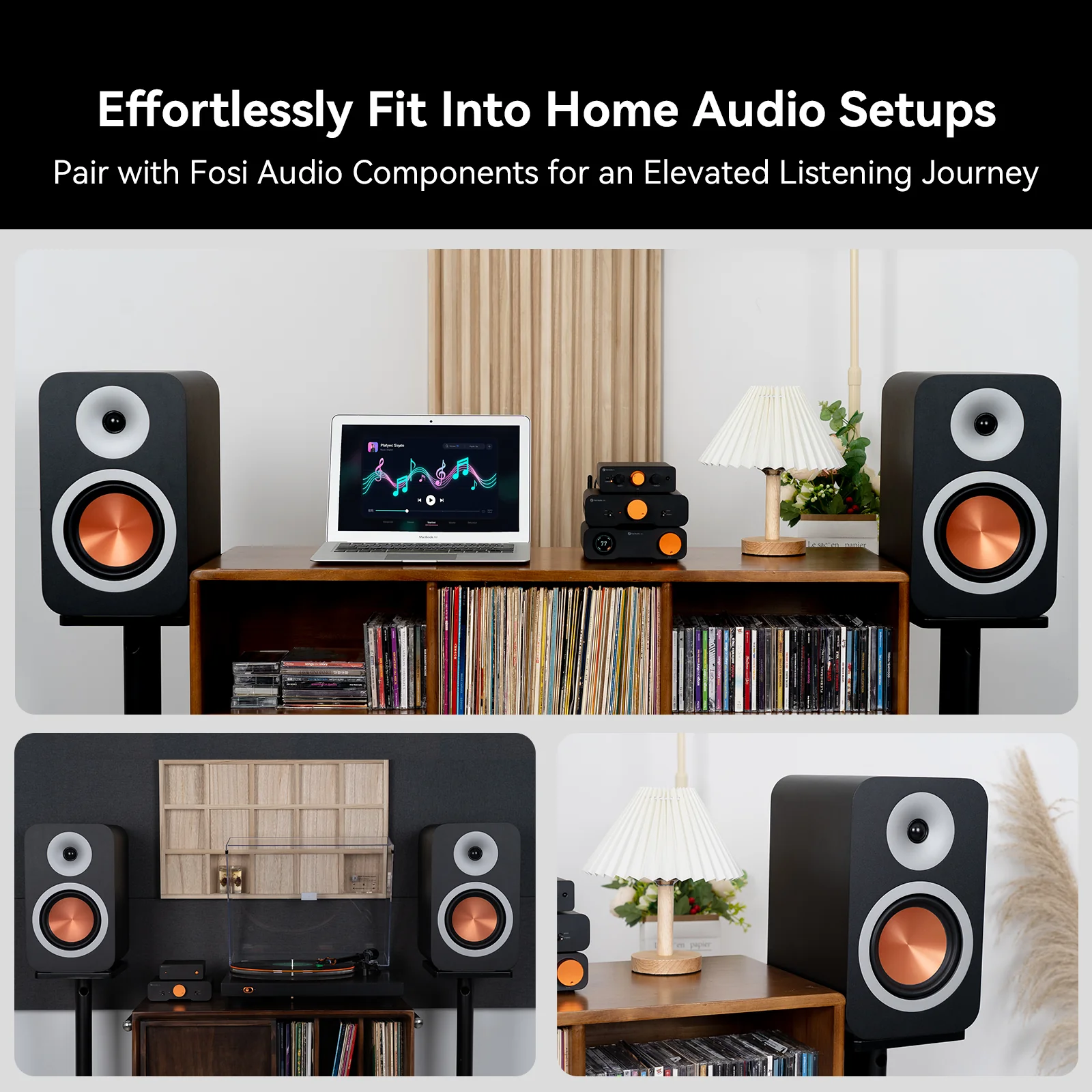 Fosi Audio SP601 Bookshelf Passive Speakers - Image 11