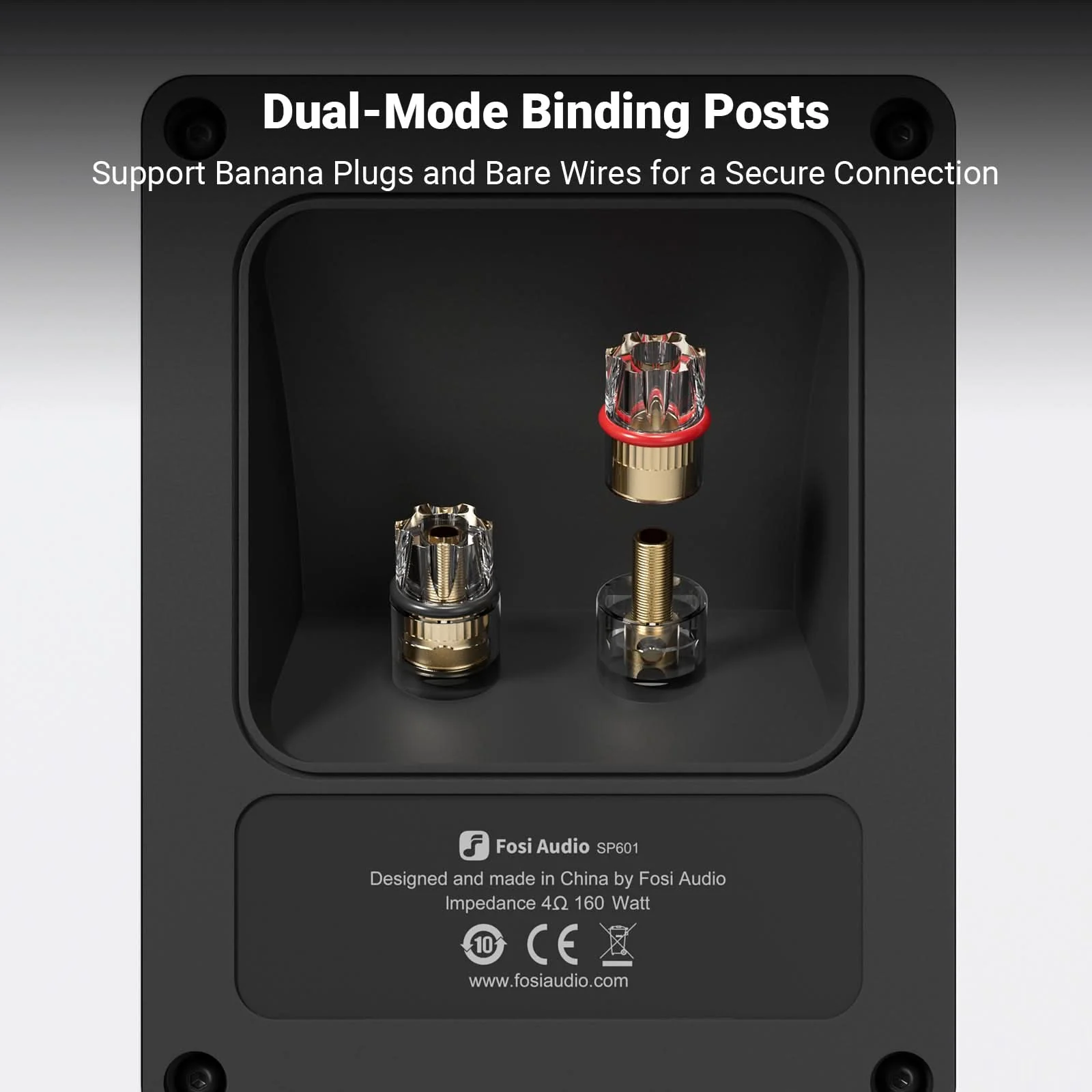 Fosi Audio SP601 Bookshelf Passive Speakers - Image 6