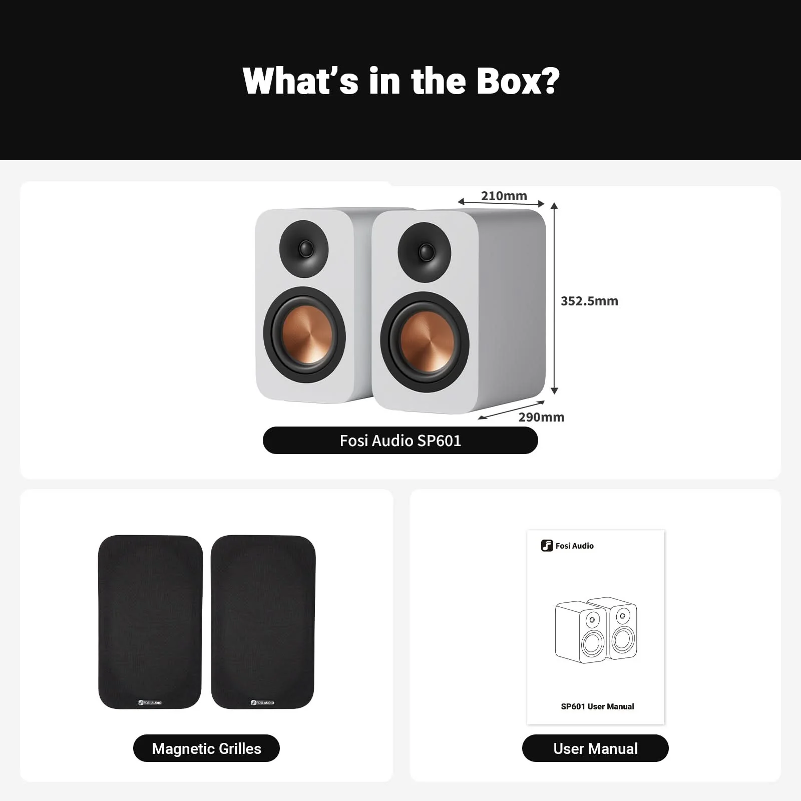 Fosi Audio SP601 Bookshelf Passive Speakers - Image 8