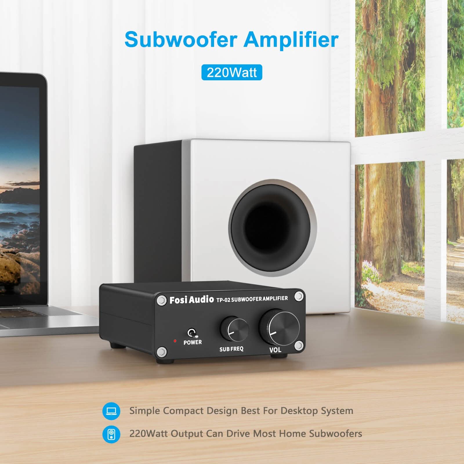 Fosi Audio TP-02 Subwoofer Amplifier - Image 4